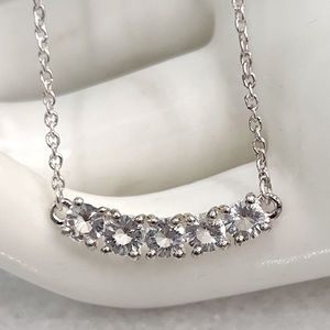 Petalite Sterling Silver Bar Necklace